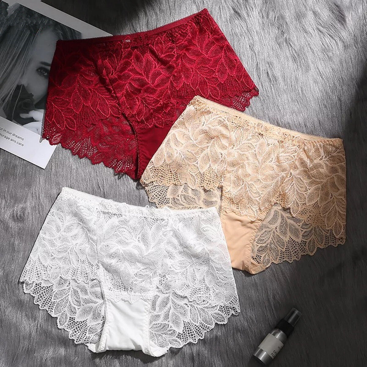 Boxershorts mit hoher Taille für Damen, 4er-Pack