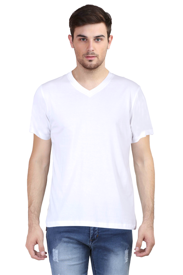 T-Shirt mit V-Ausschnitt für Herren