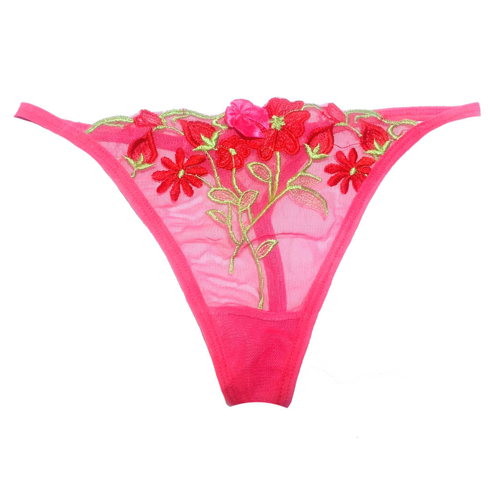 All Visible transparenter rosa G-String Tanga