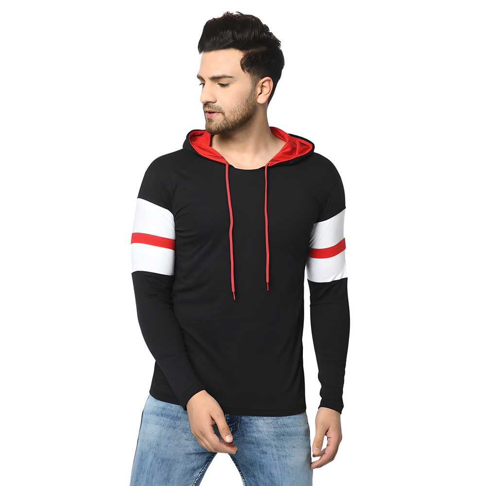 Cotton Solid Full Sleeves Hoodie