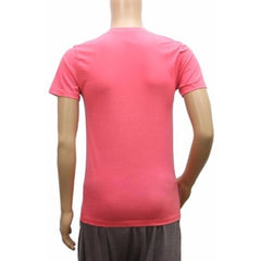 Generic Mens Hosiery Mix Printed Men Tshirts (Dark Pink, S)