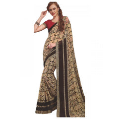 Generic Womens Georgette Digital Printed Saree (Multi, 6.25 Mtr)