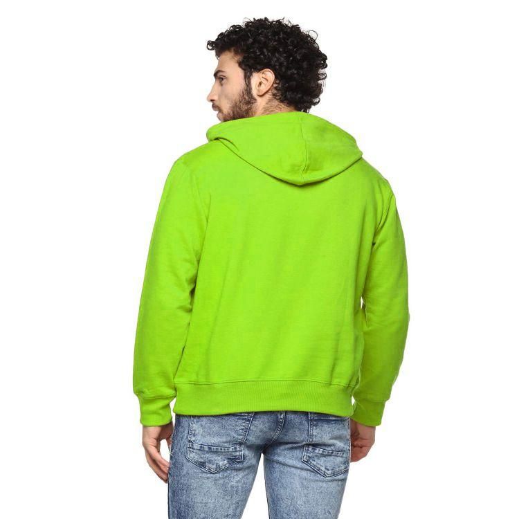 Fleece Solid Full Sleeves Hoodie