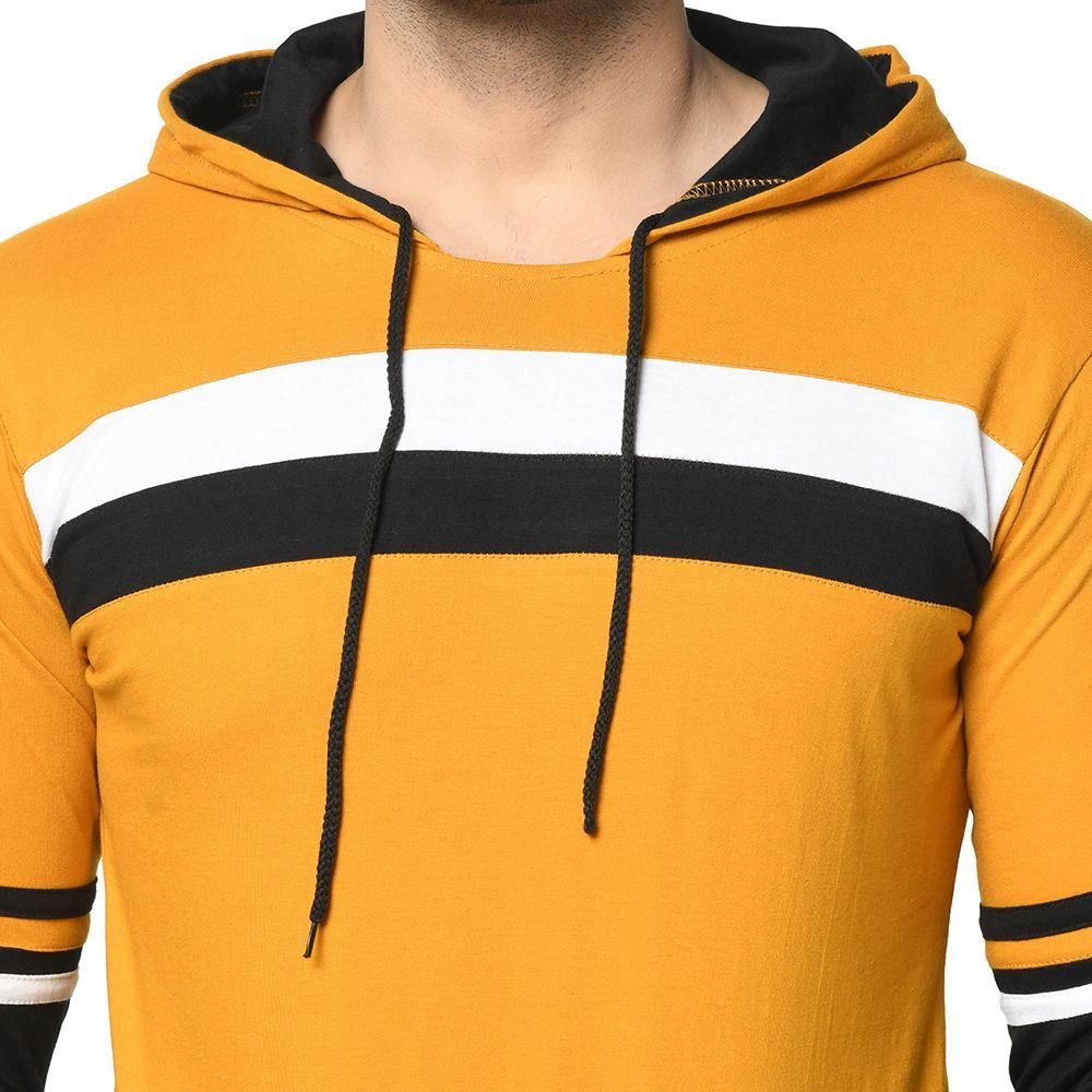 Cotton Color Block  Full Sleeves Hoodie