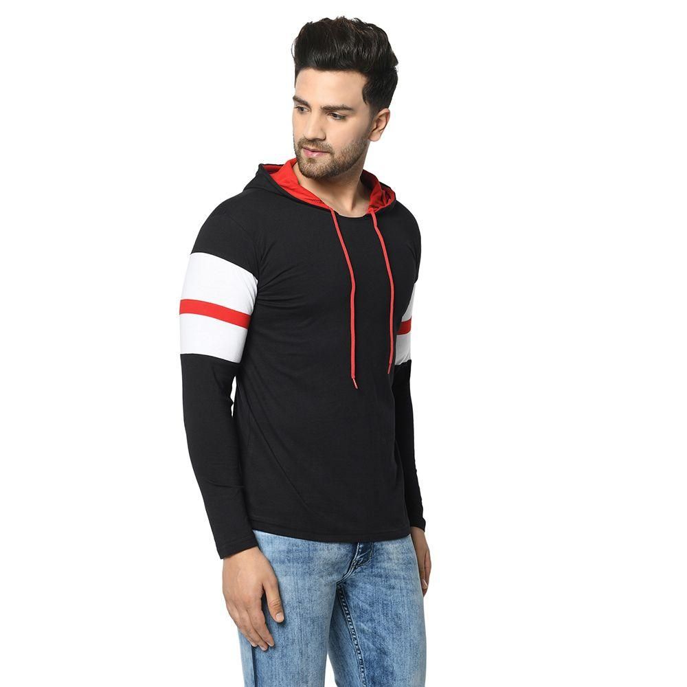 Cotton Solid Full Sleeves Hoodie