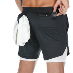 2-in-1-Laufshorts mit integrierter Baselayer-Hosentasche