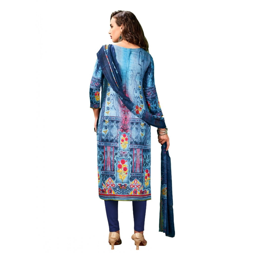 Generischer Salwar Kameez aus Baumwolle für Damen, ungesäumt, mit Dupatta (mehrfarbig, 2–2,5 m)