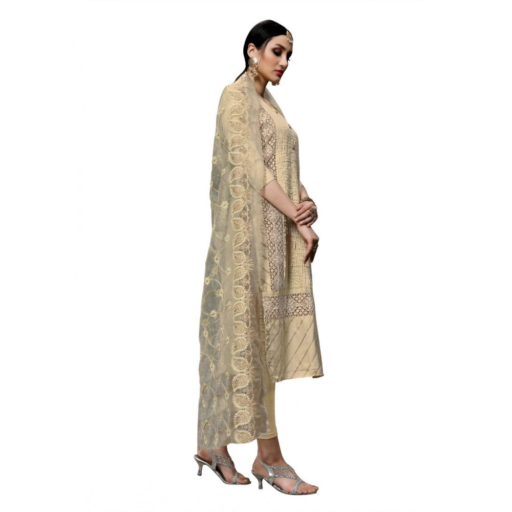 Generischer Salwar Kameez aus Baumwolle für Damen, ungesäumt, mit Dupatta (Snadel, 2–2,5 m)