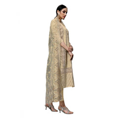 Generic Women's Cotton Unstitched Salwar-Suit Material With Dupatta (Snadel, 2-2.5mtrs)