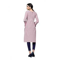 Generischer Salwar Kameez aus Baumwolle für Damen, ungesäumt, mit Dupatta (Pink, 2–2,5 m)