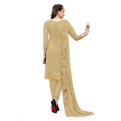 Generischer Salwar Kameez aus ungesäumter Chanderi-Baumwolle für Damen mit Dupatta (Hellgrün, 2–2,5 m)