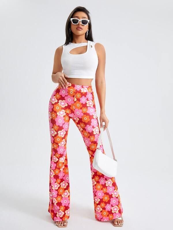 Women's Flat Front Casual Trousers