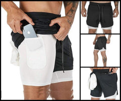 2-in-1-Laufshorts mit integrierter Baselayer-Hosentasche