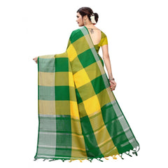 Generic Women's Cotton Saree (Multi, 5-6 Mtrs)