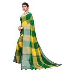 Generic Women's Cotton Saree (Multi, 5-6 Mtrs)