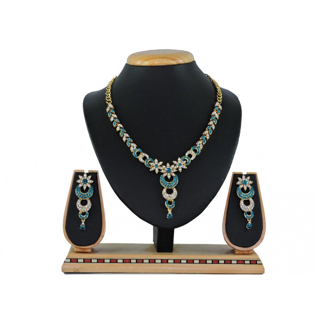 Generic Women's Alloy Necklace set (Turquoise)