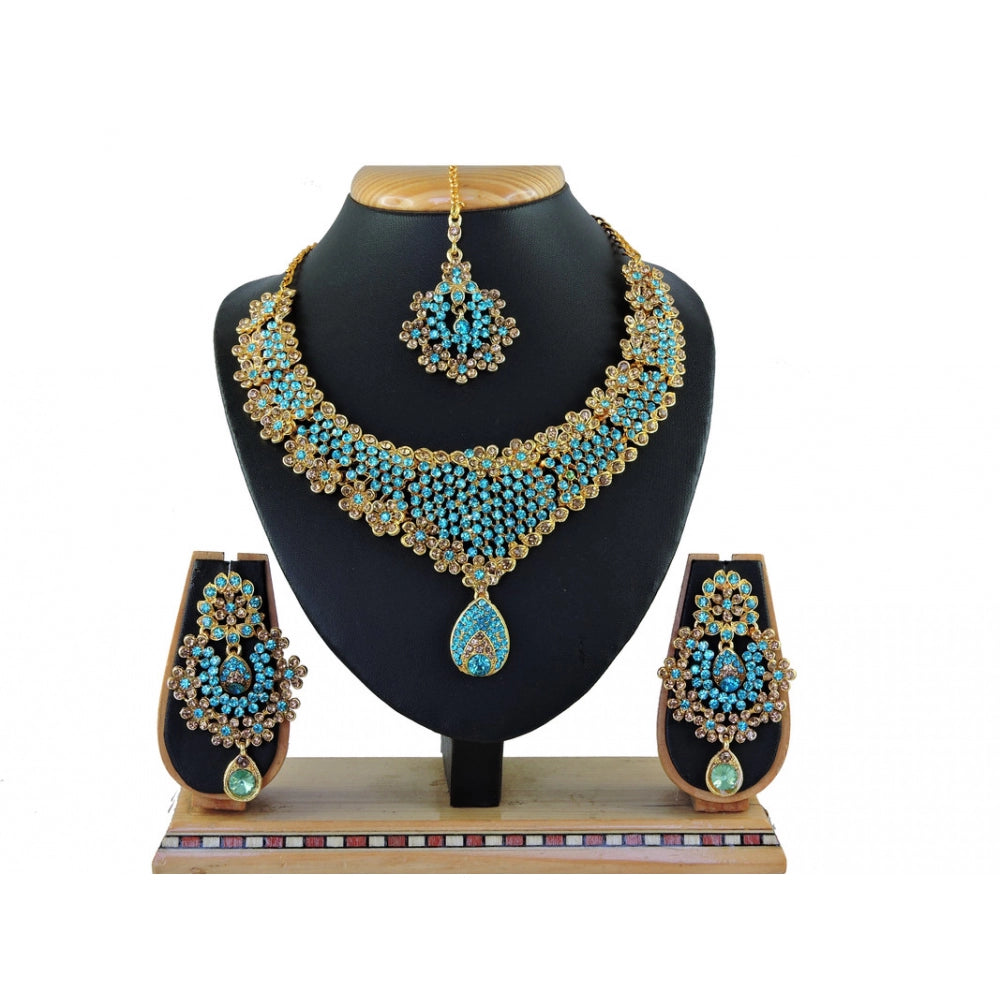 Generic Women's Alloy Necklace set (Turquoise)