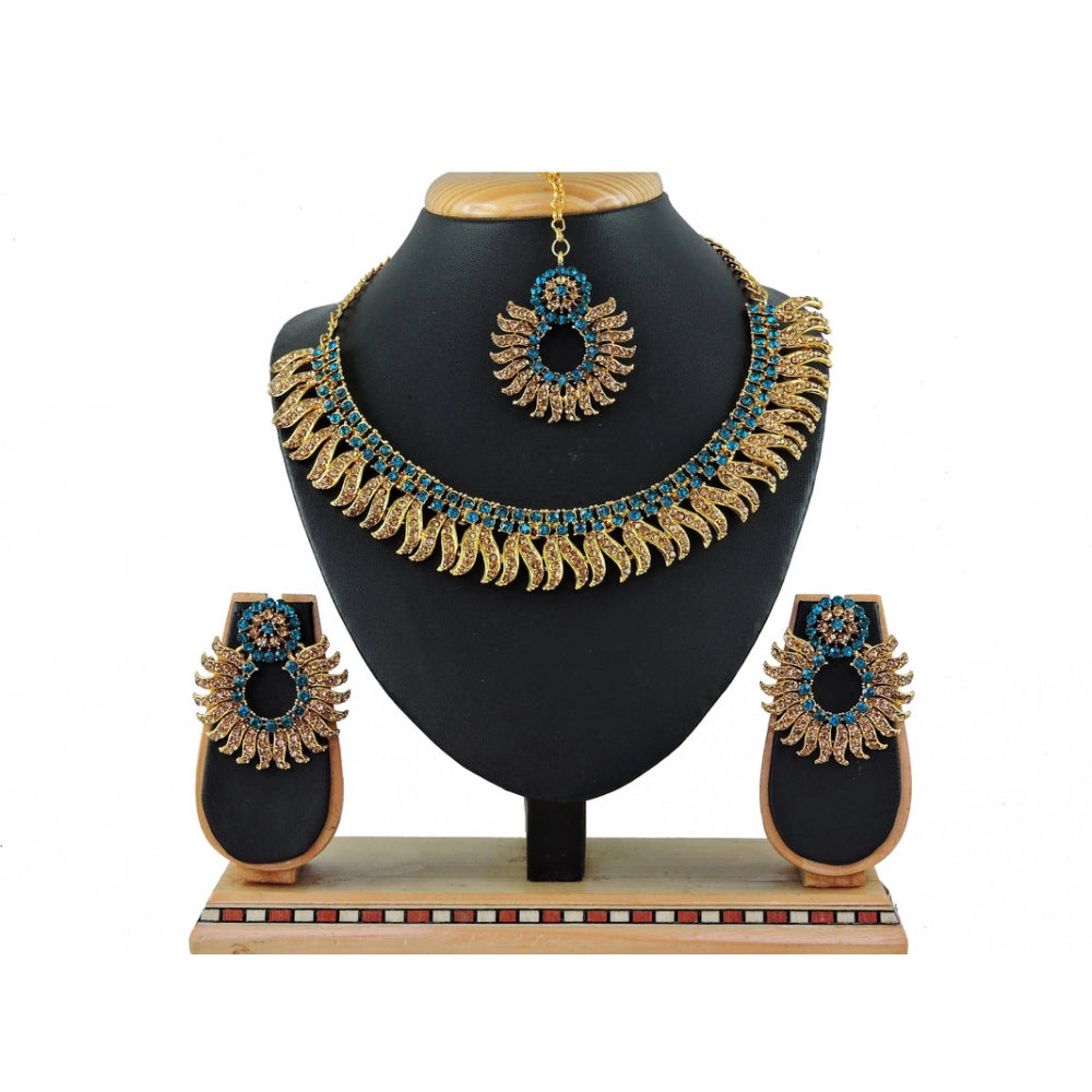 Generic Women's Alloy Necklace set (Turquoise)