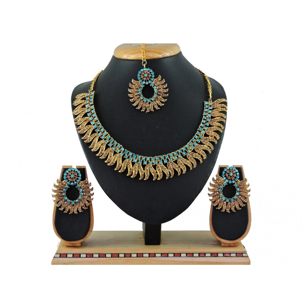 Generic Women's Alloy Necklace set (Turquoise)