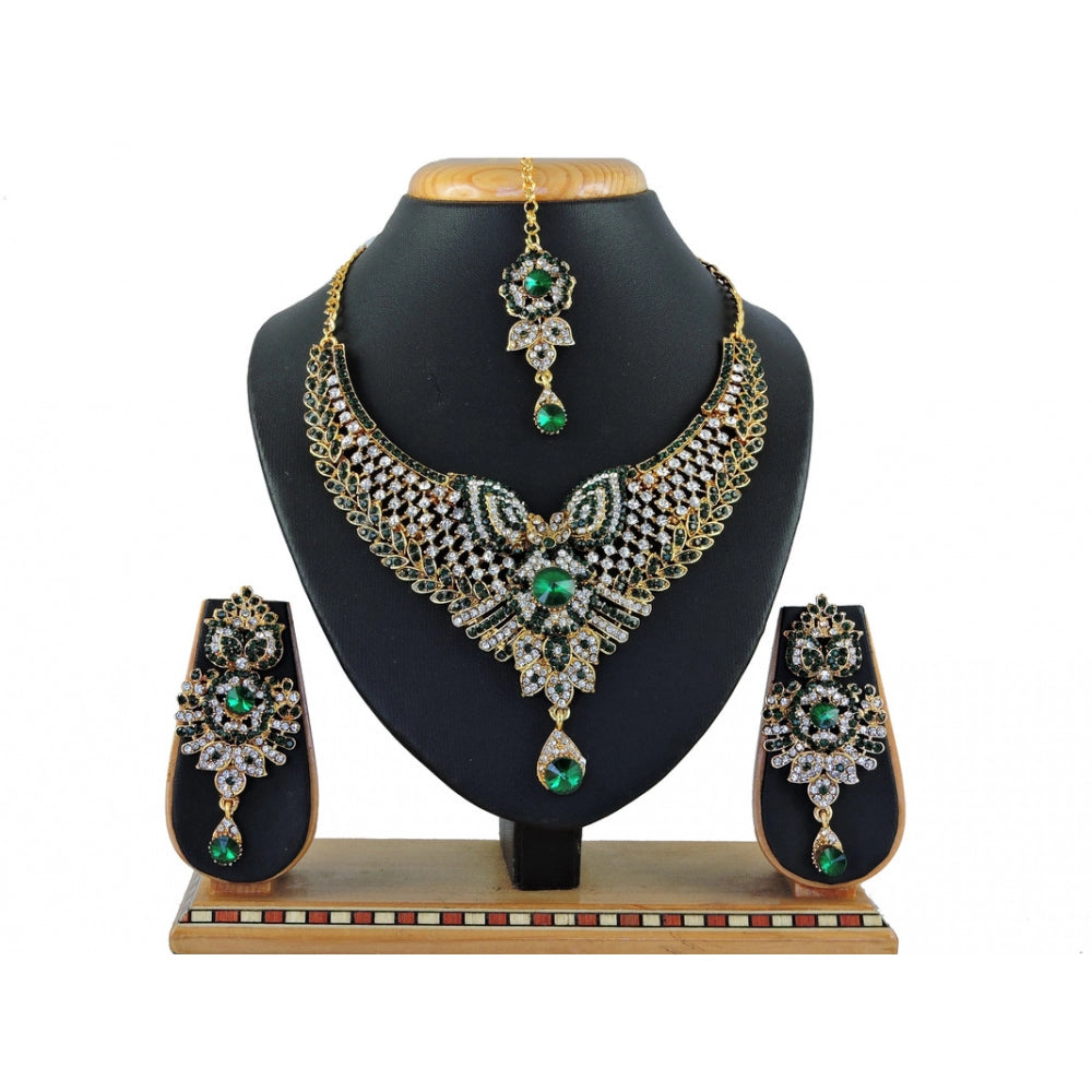 Generic Women's Alloy Necklace set (Green)