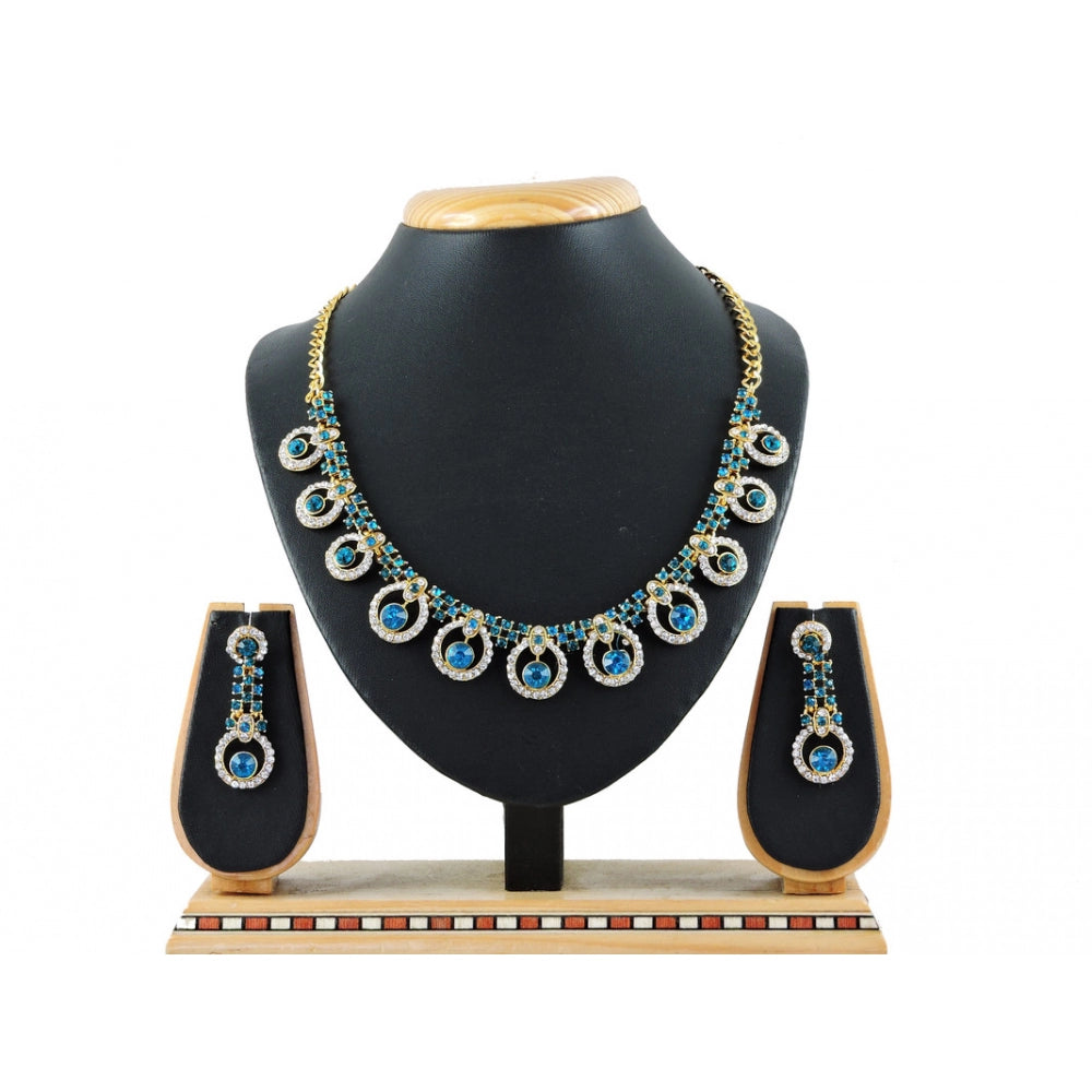 Generic Women's Alloy Necklace set (Turquoise)