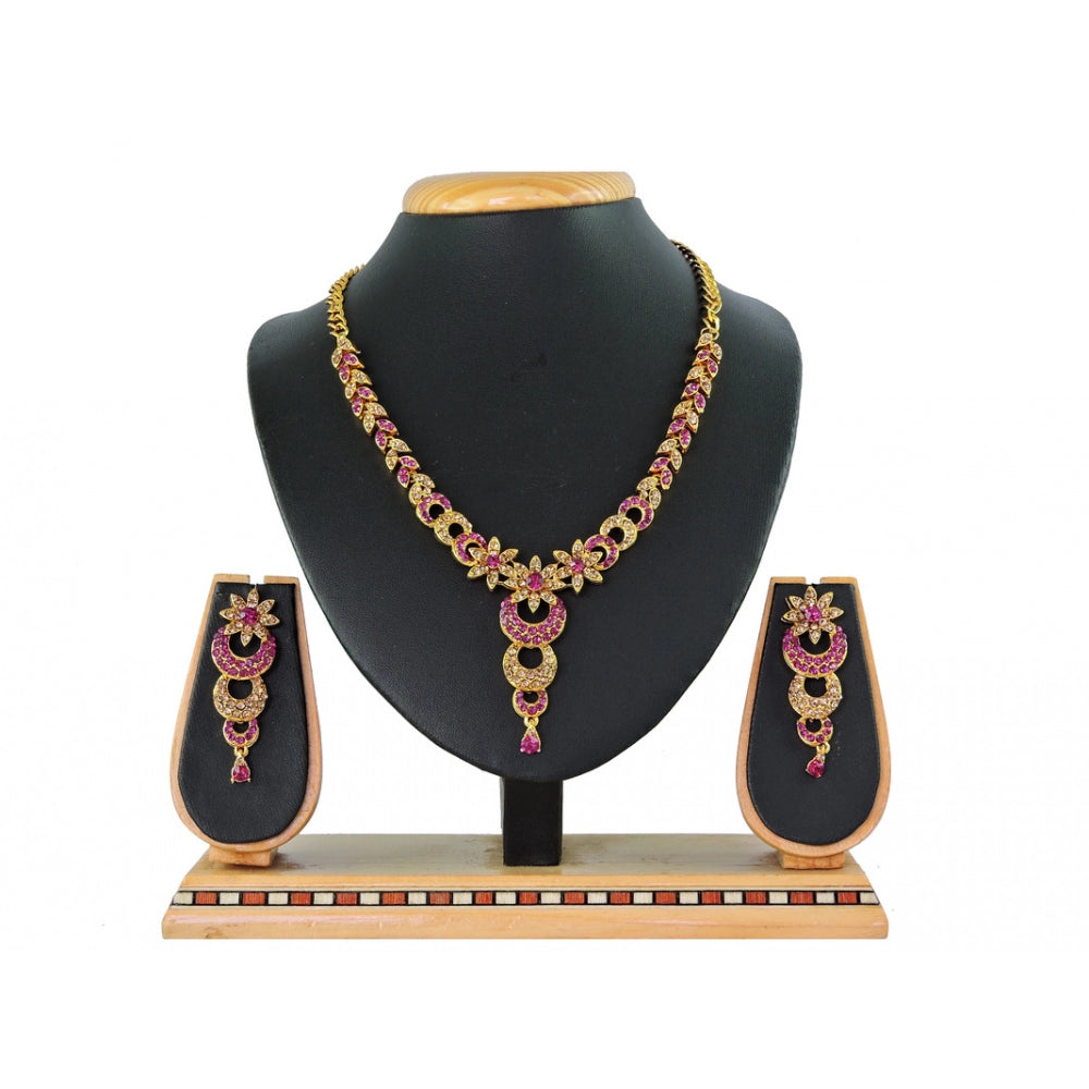 Generic Women's Alloy Necklace set (Rani)