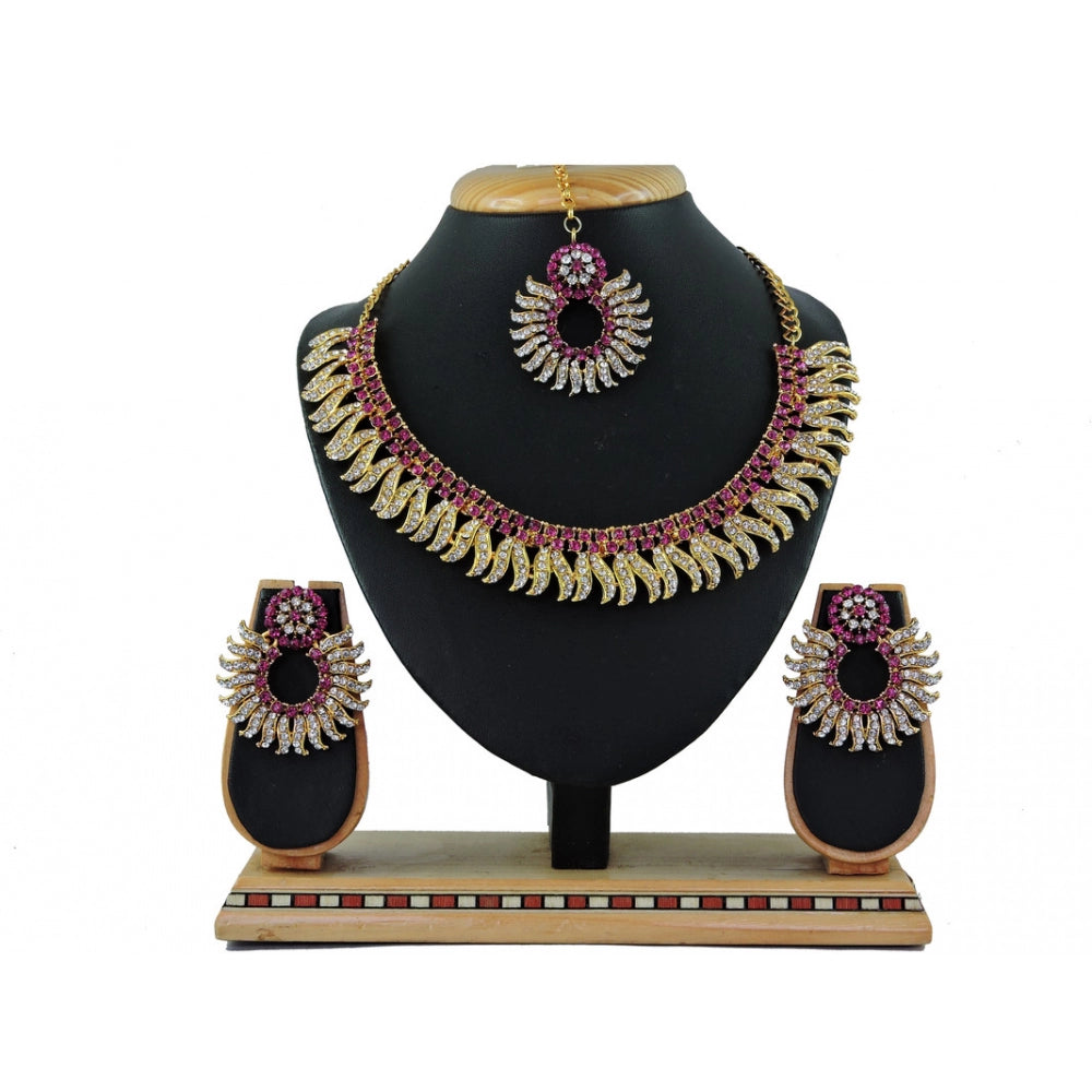 Generic Women's Alloy Necklace set (Rani)