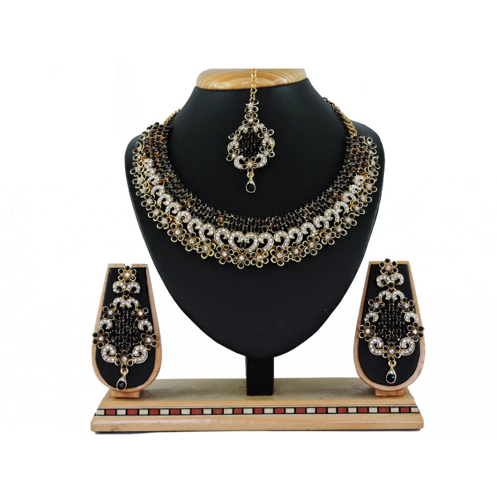 Generic Women's Alloy Necklace set (Black)