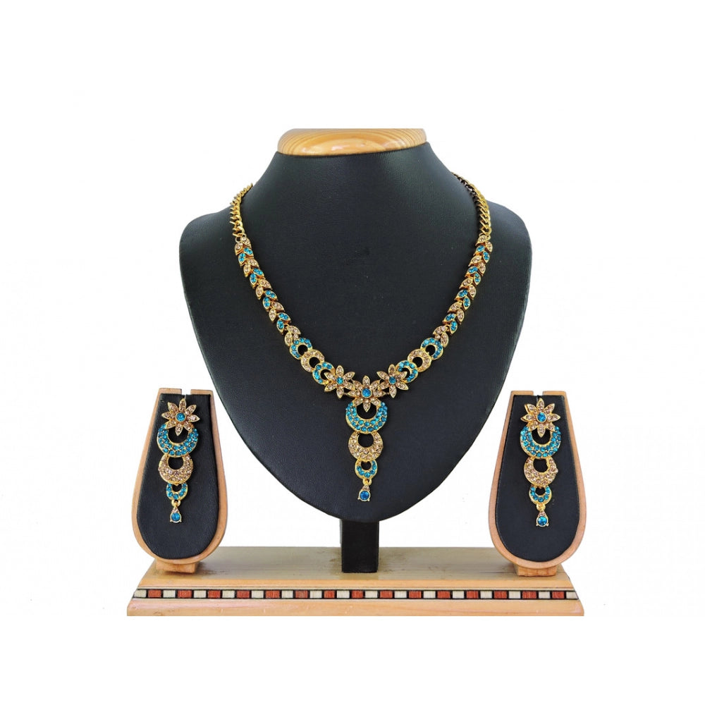 Generic Women's Alloy Necklace set (Turquoise)