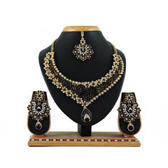 Generic Women's Alloy Necklace set (Black)