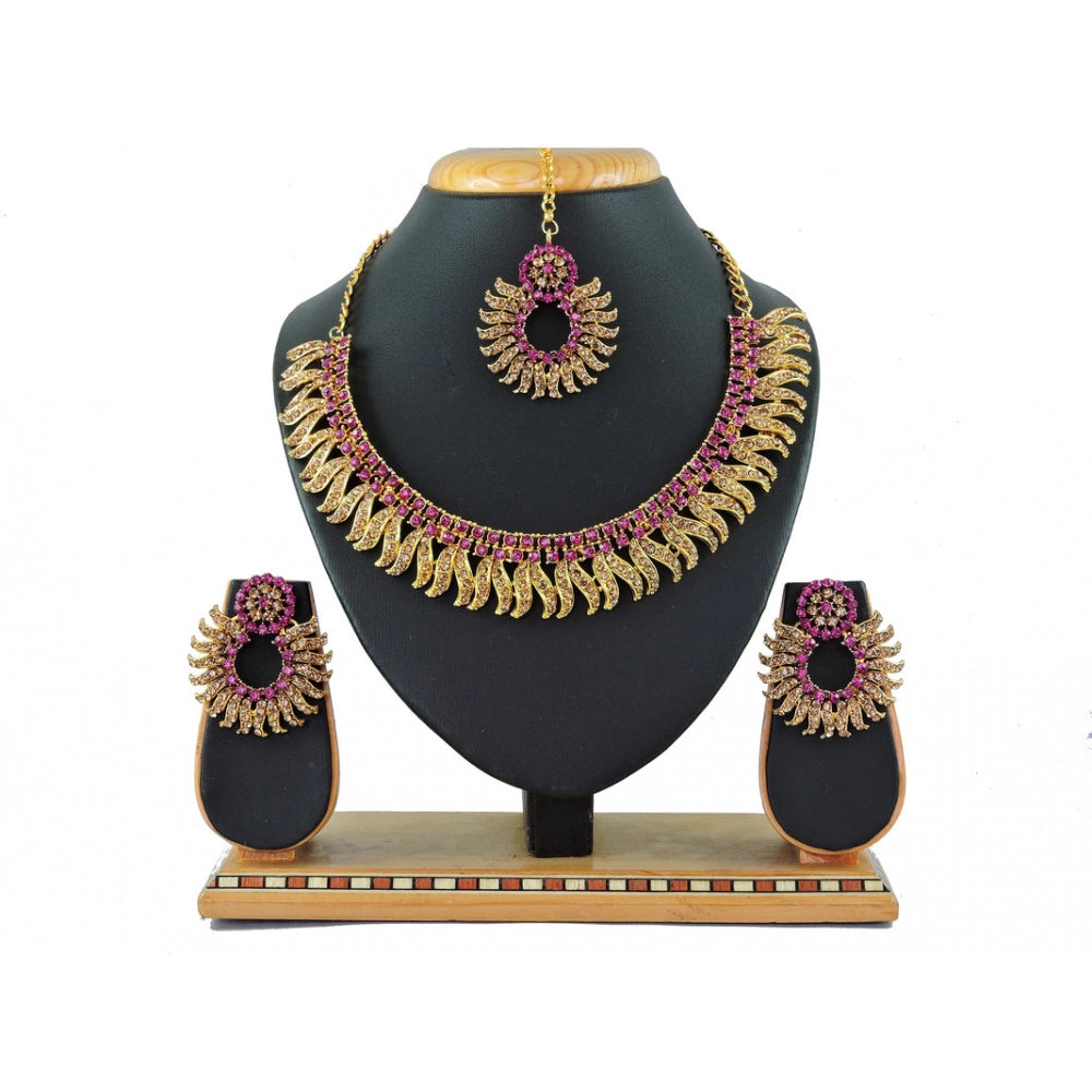 Generic Women's Alloy Necklace set (Rani)