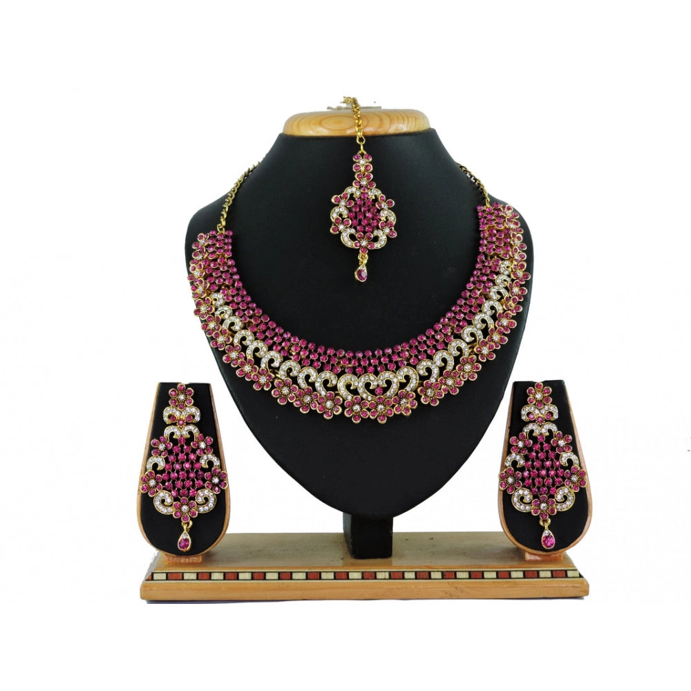 Generic Women's Alloy Necklace set (Rani)