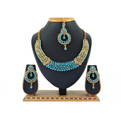 Generic Women's Alloy Necklace set (Turquoise)