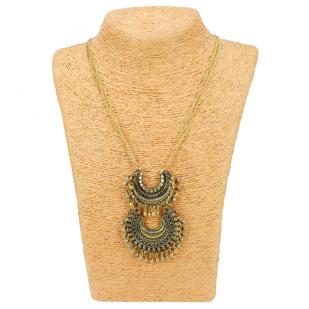 Designer Antique Oxidized Golden Fancy Necklace Fashion Jewellery