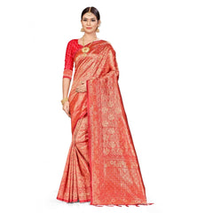 Generic Women's Banarasi Silk Saree (Pitch,5-6 Mtrs)