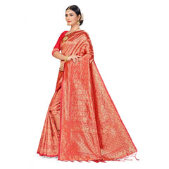 Generic Women's Banarasi Silk Saree (Pitch,5-6 Mtrs)