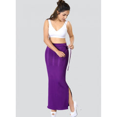 Dermawear Women's Saree Shapewear (Model: SS_406_Saree Shaper, Color:Purple, Material: 4D Stretch)