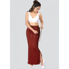 Dermawear Women's Saree Shapewear (Model: SS_406_Saree Shaper, Color:Maroon, Material: 4D Stretch)