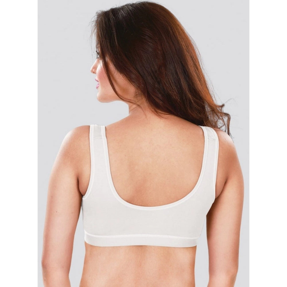 Dermawear Damen-Sport-BH (Modell: SB-1104, Farbe: Weiß, Material: 4D-Stretch)