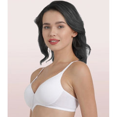 Enamor Women'S Perfect Coverage Supima Cotton T Shirt Brassiere (Model: A039, Color: White, Material: Cotton)