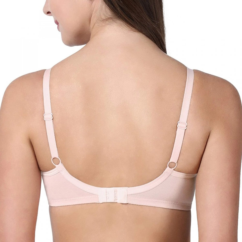 Enamor Women'S Side Support Shaper Supima Cotton Everyday Brassiere (Model: A042, Color: Pearl, Material: Cotton)