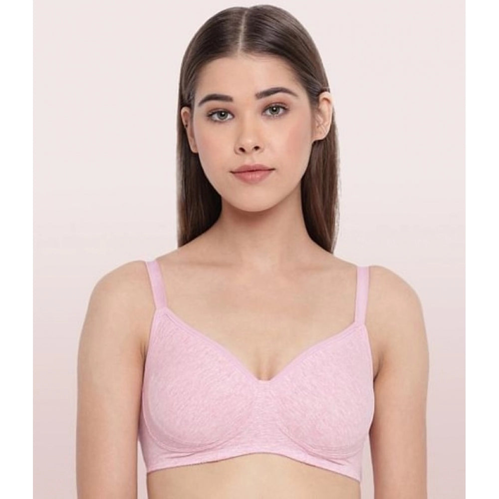 Enamor Women'S Side Support Shaper Supima Cotton Everyday Brassiere (Model: A042, Color: OrchdMelange, Material: Cotton)