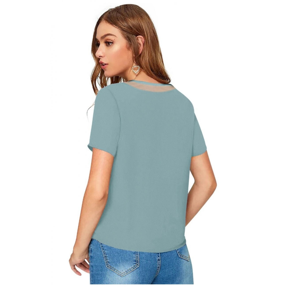 Generisches Damen-T-Shirt aus Polyester im Western-Stil (Pista)