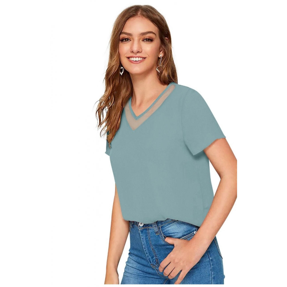 Generisches Damen-T-Shirt aus Polyester im Western-Stil (Pista)