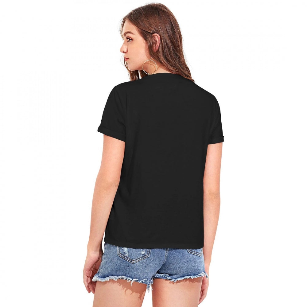 Generisches Western-T-Shirt aus Baumwolle für Damen (schwarz)