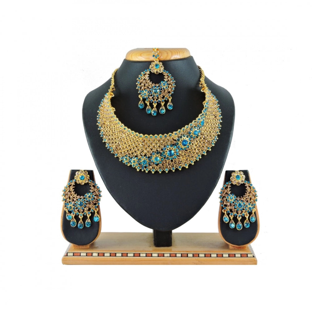 Generic Women's Alloy Necklace set (Turquoise)