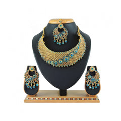 Generic Women's Alloy Necklace set (Turquoise)