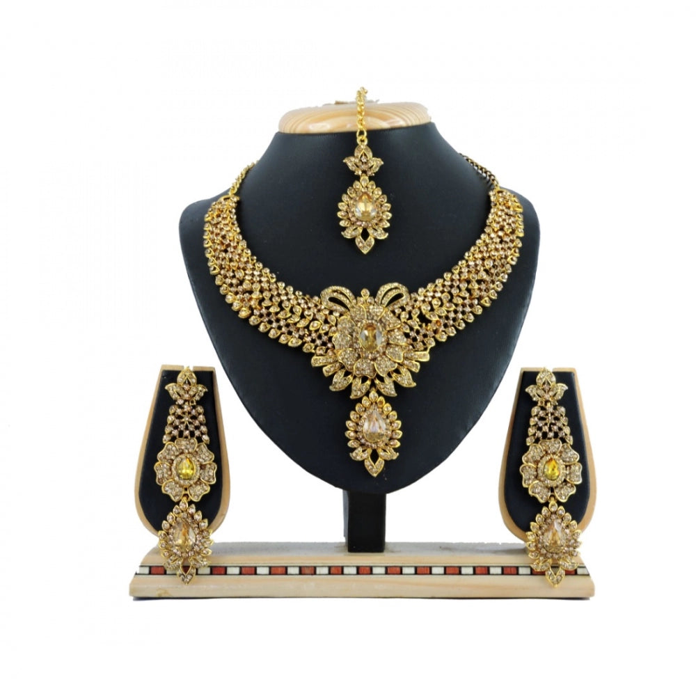 Generic Women's Alloy Necklace set (Gold)