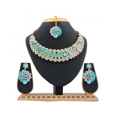 Generic Women's Alloy Necklace set (Turquoise)