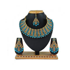 Generic Women's Alloy Necklace set (Turquoise)